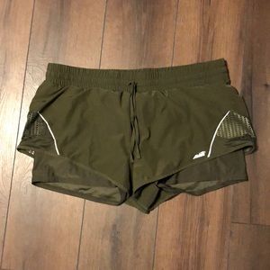 Avis Olive Green Jersey Shorts